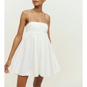 Reformation White Mini Sundress